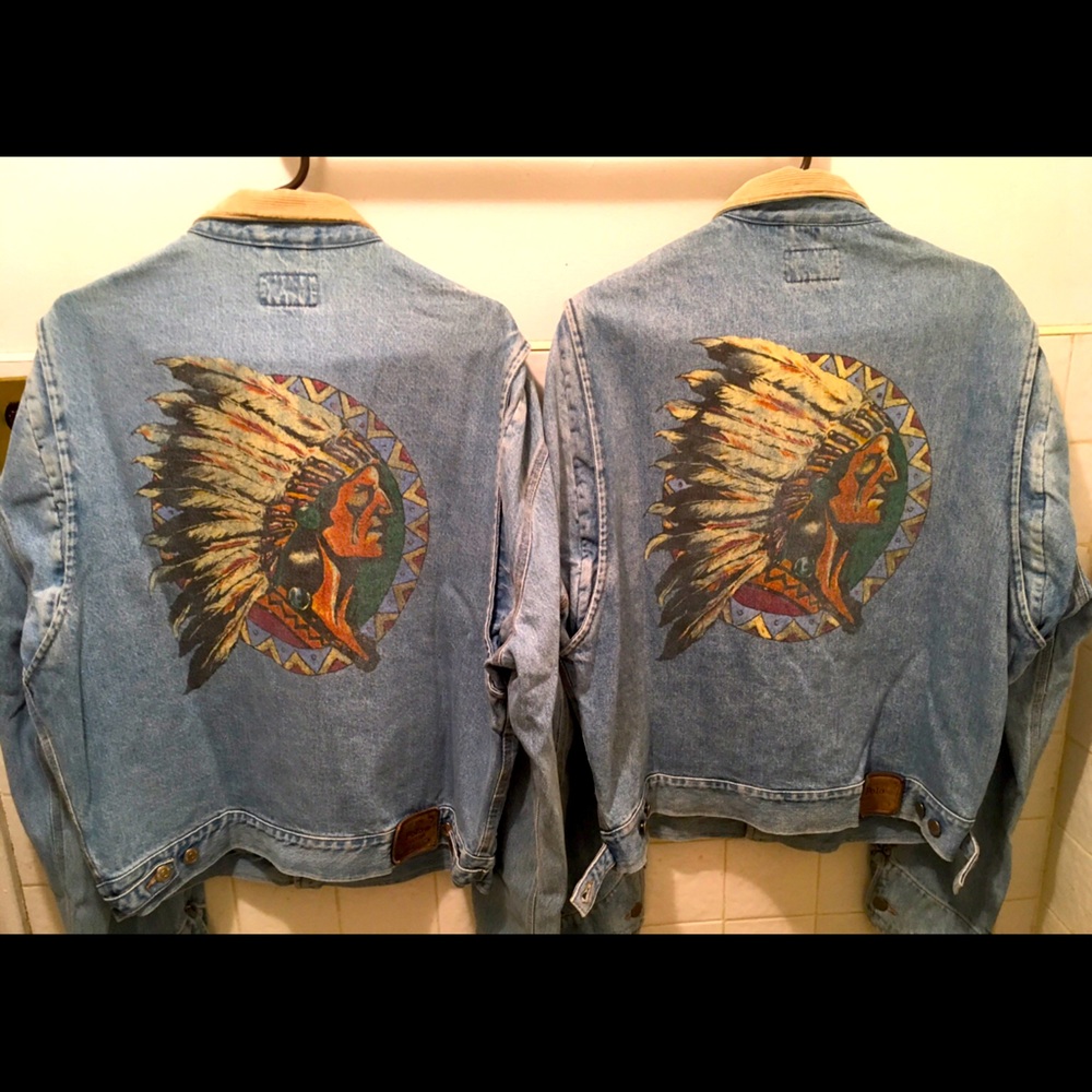 Polo Indian denim jacket, large ( individually)